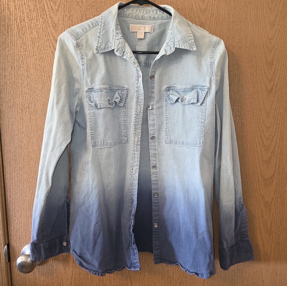 Michael Kors Light Blue Denim Shirt